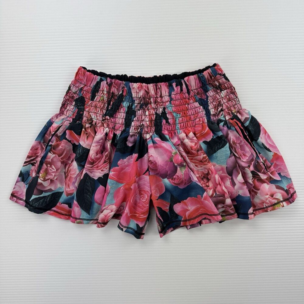 Lululemon Hot Hitter Short Shorts Size 2 Secret Garden Pink Floral Lined - Picture 6 of 14